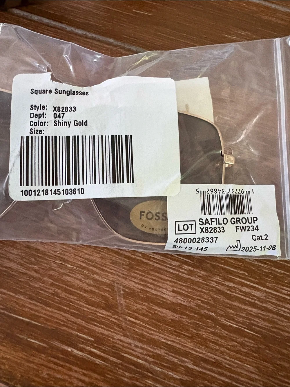 Fossil elegant sunglasses